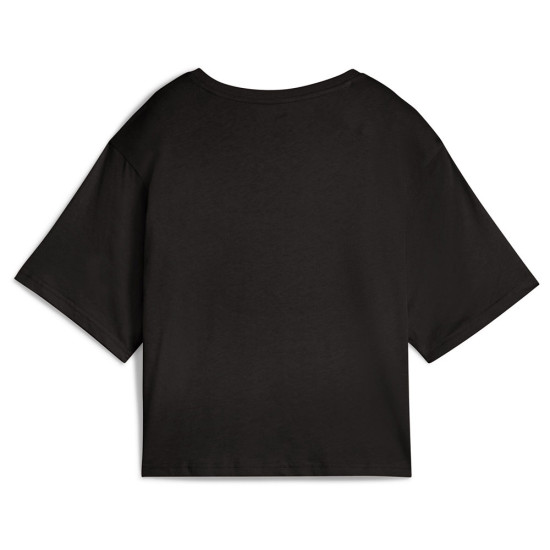 Puma Γυναικεία κοντομάνικη μπλούζα Essentials Cropped No. 1 Logo Relaxed Tee Puma Γυναικεία κοντομάνικη μπλούζα Essentials Cropped No. 1 Logo Relaxed Tee